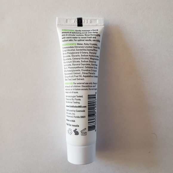 ❤️4/$15 NWT Goldfaden MD Doctor's Scrub Ruby Crystal Microderm Exfoliator - Picture 3 of 3